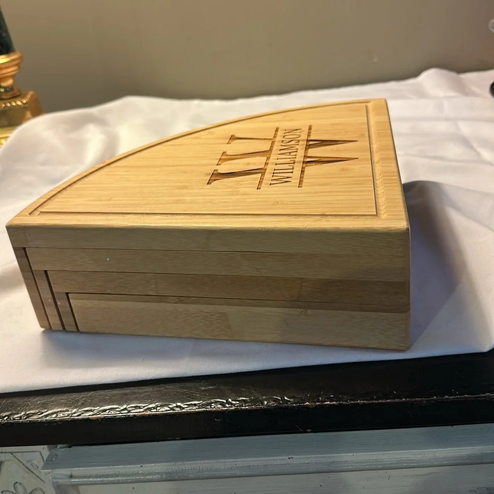 Williams Sonoma Bamboo Cheese Board Set